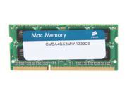 CORSAIR 4GB 204 Pin DDR3 SO DIMM DDR3 1333 PC3 10600 Memory for Apple Model CMSA4GX3M1A1333C9