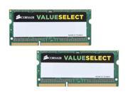 CORSAIR ValueSelect 16GB 2 x 8G 204 Pin DDR3 SO DIMM DDR3 1600 PC3 12800 Laptop Memory Model CMSO16GX3M2A1600C11