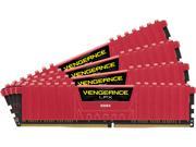 CORSAIR Vengeance LPX 16GB 4 x 4GB 288 Pin DDR4 SDRAM DDR4 3200 PC4 25600 Memory Kit Red Model CMK16GX4M4B3200C16R