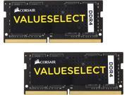 CORSAIR ValueSelect 32GB 2 x 16G 260 Pin DDR4 SO DIMM DDR4 2133 PC4 17000 Laptop Memory Model CMSO32GX4M2A2133C15