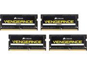 CORSAIR Vengeance Performance 64GB 4 x 16G 260 Pin DDR4 SO DIMM DDR4 2666 PC4 21300 Laptop Memory Model CMSX64GX4M4A2666C18