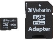 Verbatim 16GB microSDHC Flash Card