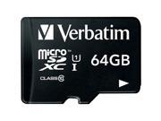 Verbatim 64GB microSD Extended Capacity microSDXC Flash Card