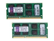 Kingston 16GB 2 x 8G 204 Pin DDR3 SO DIMM DDR3 1333 Laptop Memory Model KVR13S9K2 16