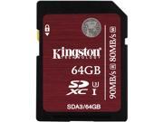 Kingston 64GB Secure Digital Extended Capacity SDXC Flash Card