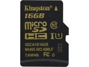 Kingston 16GB MicroSDHC UHS I U1 Class 10 Memory Card Speed Up to 90 MB s SDCA10 16GBSP