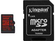 Kingston 32GB MicroSDHC UHS I U3 Class 10 Memory Card with Adapter Speed Up to 90 MB s SDCA3 32GB