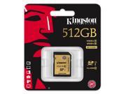 Kingston 512GB Secure Digital Extended Capacity SDXC Flash Card Model SDA10 512GB