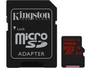 Kingston 128GB MicroSDXC UHS I U3 Class 10 Memory Card with Adapter Speed Up to 90 MB s SDCA3 128GB