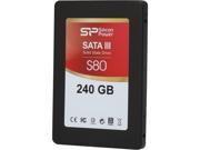 Silicon Power Slim S80 2.5 240GB SATA III MLC Internal Solid State Drive SSD SP240GBSS3S80S26
