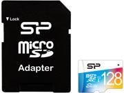 Silicon Power Elite 128GB microSDXC Flash Memory Card with Adaptor
