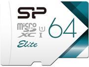 Silicon Power 64GB Read Up To 85MB s Elite microSDXC UHS 1 Memory Card with Adapter SP064GBSTXBU1V20BS