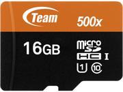Team 16GB microSDHC UHS I U1 Class 10 Memory Card with Adapter Speed Up to 80MB s TUSDH16GUHS03