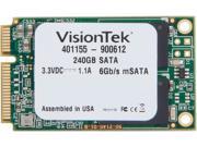 VisionTek mSATA 240GB SATA III Internal Solid State Drive SSD 900612