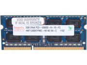 Hynix 2GB 204 Pin DDR3 SO DIMM DDR3 1333 PC3 10600 Laptop Memory Model HMT125S6TFR8C H9