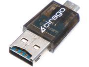 Cirago OTGSDCARDRDR Micro USB OTG Micro USB to Micro SD Card Reader