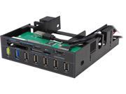 ENERMAX ECR501 6 in 1 USB 3.0 internal card reader w Super Charge USB Port 2.4v USB 3.0 x1. 6 in 1 card readers