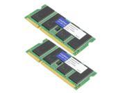 AddOn Memory Upgrades 4GB 2 x 2GB 200 Pin DDR2 SO DIMM Dual Rank Memory