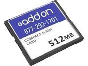 AddOn Network Upgrades 512MB Compact Flash CF Flash Card Model MEM RSP720 CF512M AO