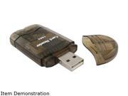 INSTEN 1042703 4 in 1 USB 2.0 Smoke Color Mini Memory Card Reader