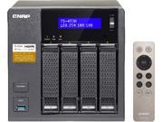 QNAP TS 453A 4G US 4GB RAM version 4 Bay Professional grade NAS. Intel Braswell Quad core 1.6 GHz CPU with Media Transcoding Support 4K Playback