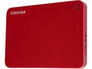 TOSHIBA 1TB Canvio Connect II Portable Hard Drive USB 3.0 Model HDTC810XR3A1 Red