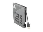 APRICORN 500GB Aegis Padlock Secure 256 bit AES Hardware Encrypted Portable Hard Drive USB 2.0 Model A25 PL256 500