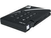 APRICORN 2TB Aegis Padlock Portable Hard Drive USB 3.0 Model A25 3PL256 2000 Black