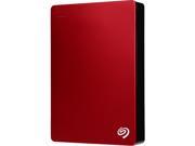 Seagate Backup Plus 4TB Portable External Hard Drive with 200GB of Cloud Storage Mobile Device Backup USB 3.0 Model STDR4000902 Red