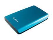 Verbatim 500GB Store n Go Portable Hard Drive USB 3.0 Model 97657 Caribbean Blue
