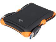 Silicon Power 1TB Armor A30 Shockproof Portable Hard Drive USB 3.0 Model SP010TBPHDA30S3K Black