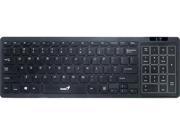 Genius SlimStar T8020 Wireless Multi TouchPad 31320010101 Black RF Wireless Keyboard