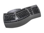 Fellowes Microban Split Design Keyboard 98915 Black Wired Keyboard