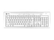 macally IKEY5U2 White Wired Keyboard for Mac