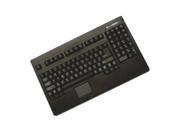 Adesso ACK 730PB EasyTouch PS 2 Rackmount Size Keyboard with touchpad Black