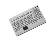 Adesso ACK 730PW EasyTouch PS 2 Rackmount Size Keyboard with touchpad White