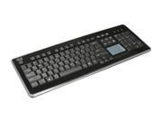 Adesso AKB 440UB SlimTouch USB Full size Touchpad keyboard glazing black color
