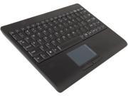 Adesso WKB 4000UB SlimTouch 2.4 GHz RF Wireless Mini Keyboard with Touchpad with min USB receiver and receiver pocket Black