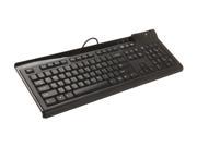 IOGEAR Smart Card Reader Keyboard TAA Compliant GKBSR201TAA Black Wired Keyboard