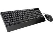 Rosewill USB Wired Slim Desktop Keyboard Mouse Combo Black RKM 600