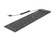 inland 70140 Black Wired Pro Foldable Keyboard