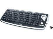 inland 2.4G wireless keyboard with trackball 70142 Black RF Wireless Keyboard