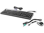 HP USB PS 2 Washable Keyboard and Mouse BU207AA ABA Black Wired Washable Keyboard and Mouse