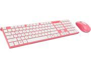 AZIO HUE 2 Pink Wireless Keyboard Mouse Combo KM508 PN