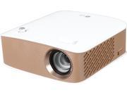 LG PH150G LED RGB Pico Portable Projector with Embedded Battery and Wireless Screen Share Up to 130 Lumens HD 1280 x 720 Built in Speakers