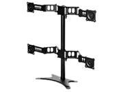 DoubleSight DS 430STA Quad Flex Stand with Adjustable Height Tilt Swivel and Pivot for Monitor