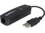 StarTech USB56KEMH External V.92 56K USB Fax Modem – Hardware Based Dial up Data Modem