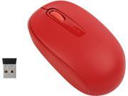 Microsoft 1850 U7Z 00031 Red RF Wireless Optical Mobile Mouse