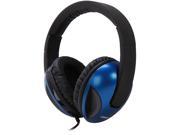 Headphones and Invisible In line Microphone BLUE