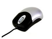DCT Factory 03M-018 Black &amp; Silver Wired Optical Mouse